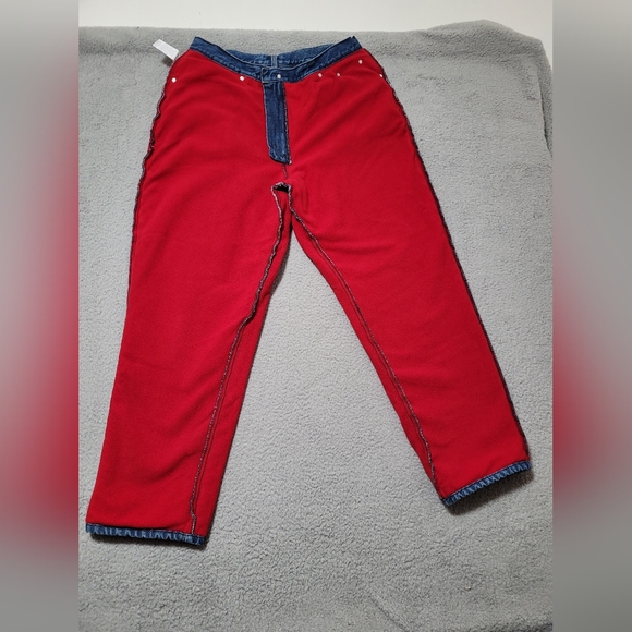 L.L. Bean Original Fit Relaxed Flannel Lined Jeans Size 16 - Picture 3 of 11